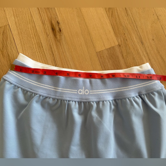 ALO Yoga Seashell Blue Airbrush Better Together Tennis Skirt - Picture 7 of 11